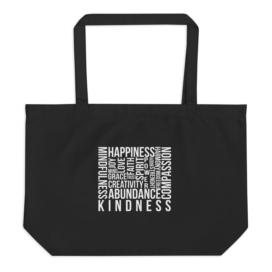 Kindness Square Large Organic Tote