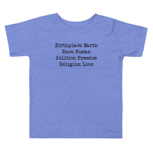 Load image into Gallery viewer, Birthplace: Earth Toddler Tee
