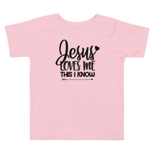 Load image into Gallery viewer, Jesus Loves Me This I Know Toddler Tee
