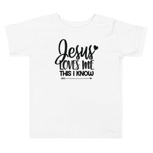 Load image into Gallery viewer, Jesus Loves Me This I Know Toddler Tee
