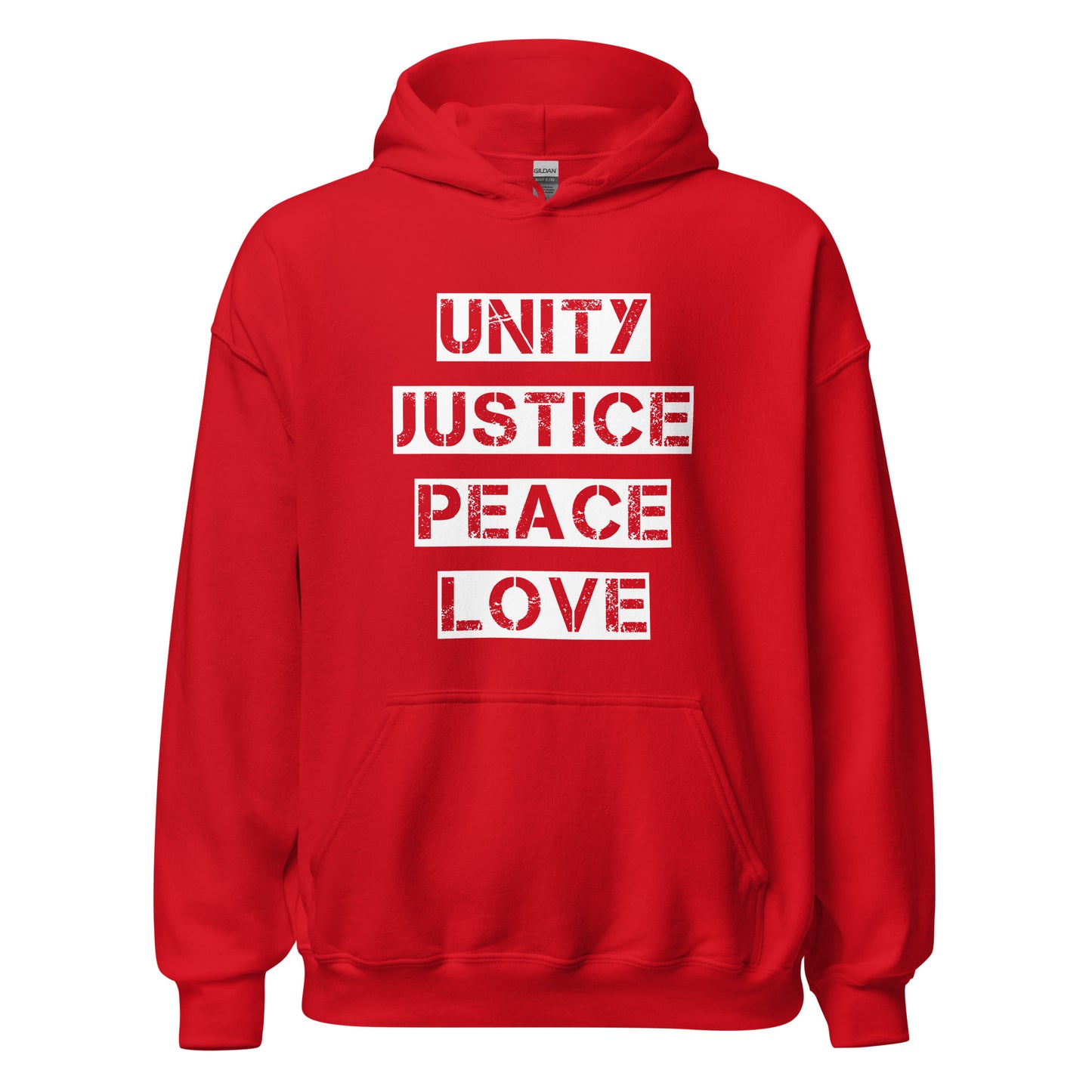 Unity Justice Peace Love Unisex Hoodie