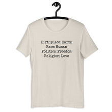 Load image into Gallery viewer, Birthplace: Earth Unisex Tee
