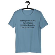 Load image into Gallery viewer, Birthplace: Earth Unisex Tee
