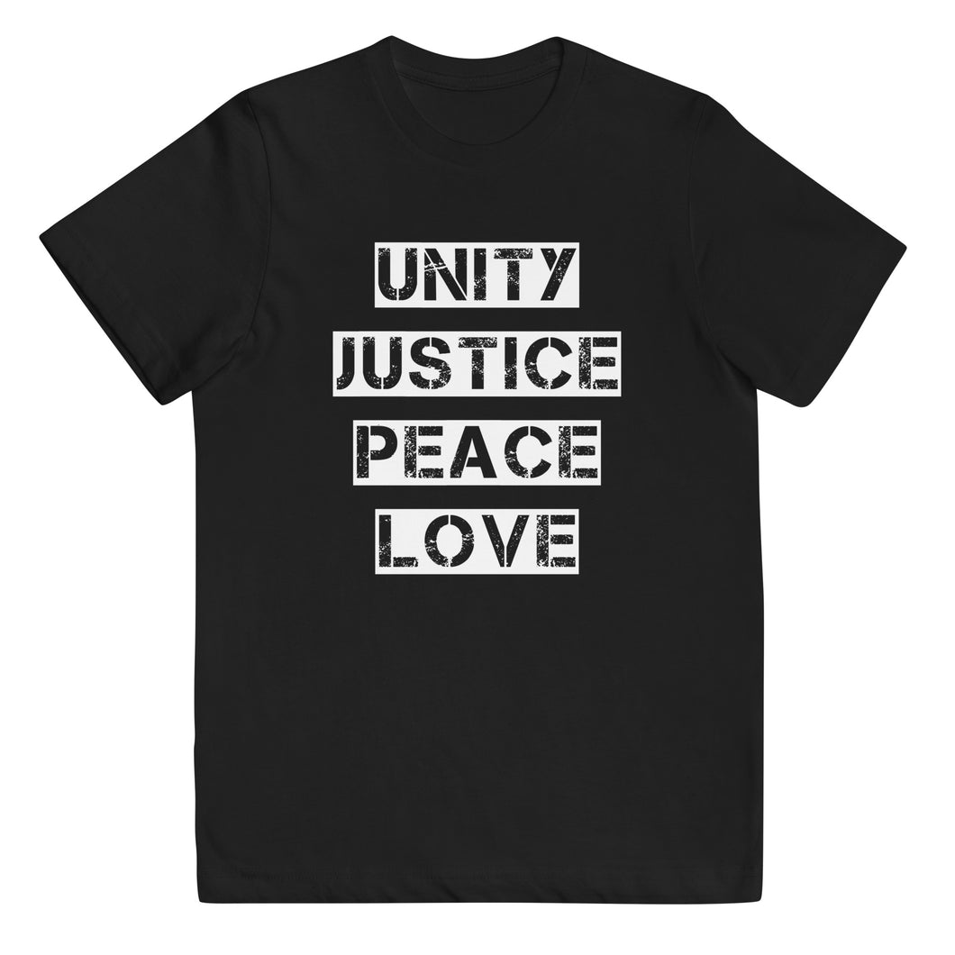 Unity Justice Peace Love Youth Tee