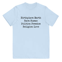 Load image into Gallery viewer, Birthplace: Earth Youth Tee
