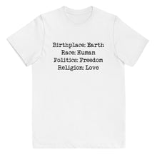 Load image into Gallery viewer, Birthplace: Earth Youth Tee
